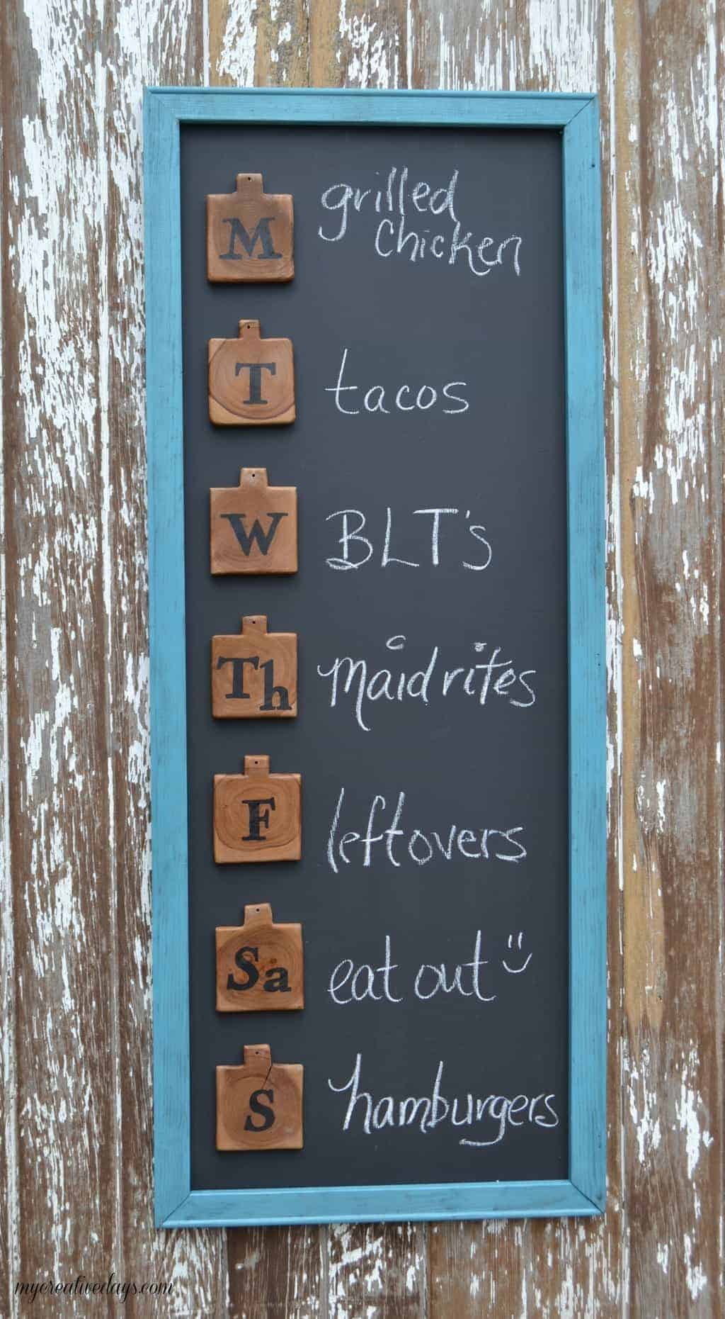 A DIY Menu Board That Will Keep Your Meals & Grocery Budget On Track